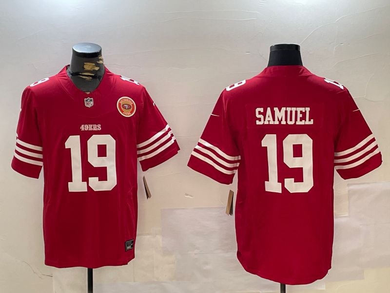 Men San Francisco 49ers #19 Samuel Red three generations 2024 Nike Limited NFL Jersey style 10->san francisco 49ers->NFL Jersey
